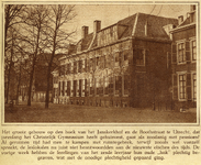 79358 Gezicht op de voorgevel van het voormalige Christelijk Gymnasium (Janskerkhof) te Utrecht. Het gymnasium is ...